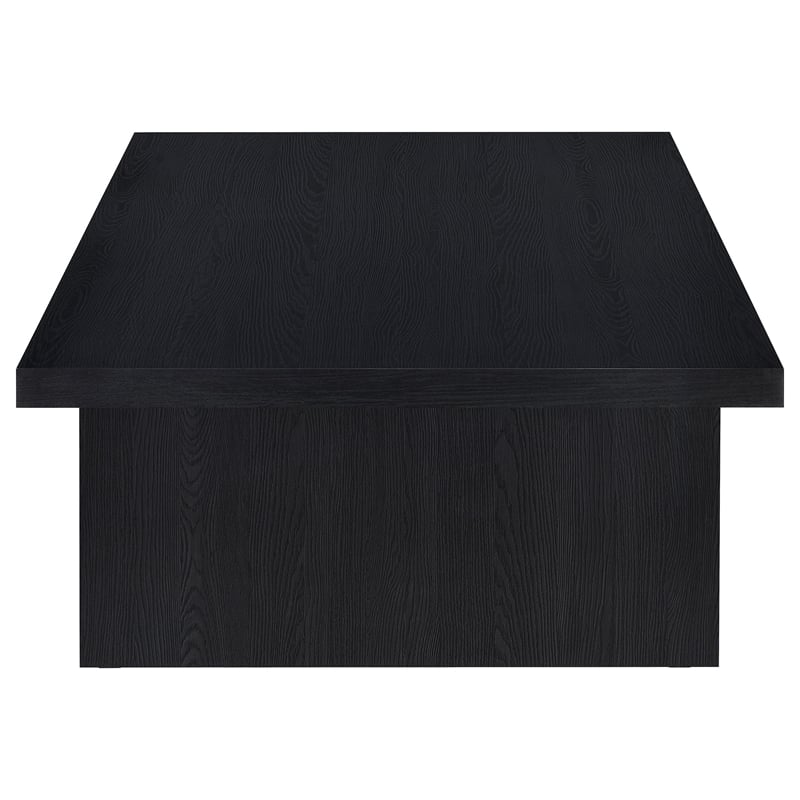 Pemberly Row 2-Piece Rectangular Coffee and End Table Set in Black
