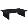 Pemberly Row 3-Piece Rectangular Coffee and End Table Set in Black