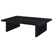 Pemberly Row 3-Piece Rectangular Coffee and End Table Set in Black