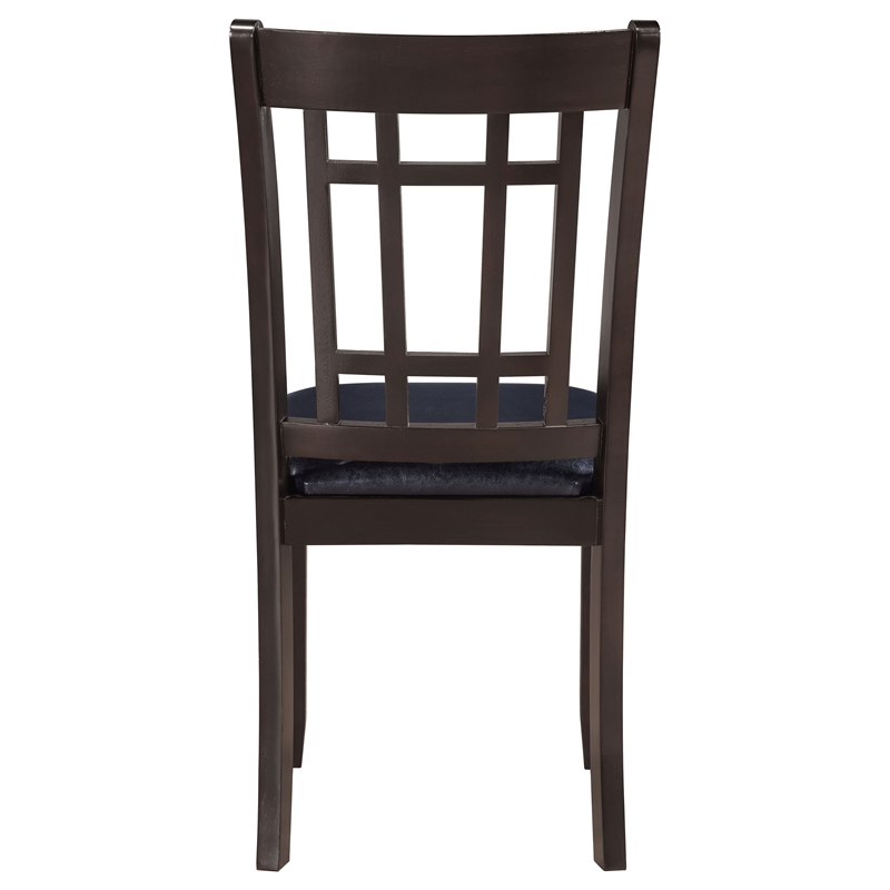 Pemberly Row 19.25'' Wood Dining Side Chair in Black/Espresso