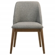 Pemberly Row 18.75-Inch Upholstered Fabric Dining Side Chair in Gray
