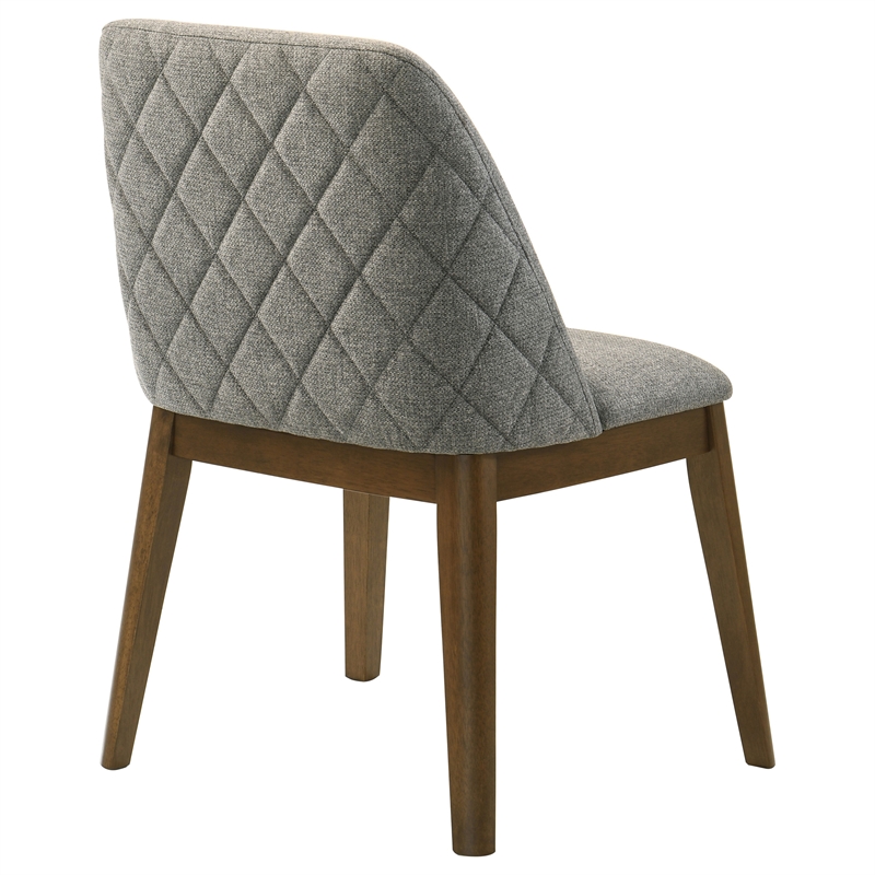 Pemberly Row 18.75-Inch Upholstered Fabric Dining Side Chair in Gray