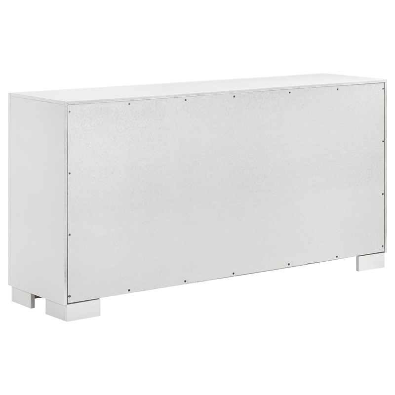 Pemberly Row 6-drawer Fully Assembled Bedroom Dresser in Snow White
