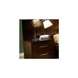 Pemberly Row Wood Nightstand Back Panel Pair in Cappuccino (Set of 2)