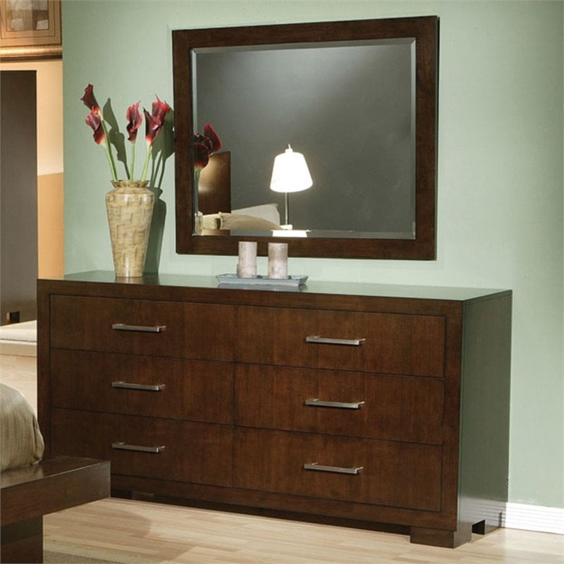 Pemberly Row 6-drawer Fully Assembled Bedroom Dresser in Cappuccino