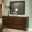Pemberly Row 6-drawer Fully Assembled Bedroom Dresser in Cappuccino
