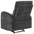Pemberly Row 3-Piece Chenille Manual Reclining Sofa Set in Charcoal Gray
