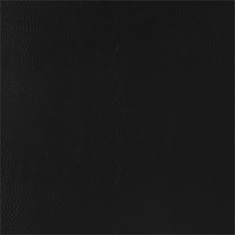 Pemberly Row Faux Leather Upholstered Track Arm Loveseat in Black