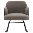Pemberly Row Boucle Upholstered Mid Back Rocking Chair in Taupe
