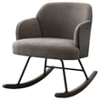 Pemberly Row Boucle Upholstered Mid Back Rocking Chair in Taupe