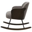 Pemberly Row Boucle Upholstered Mid Back Rocking Chair in Taupe