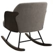 Pemberly Row Boucle Upholstered Mid Back Rocking Chair in Taupe
