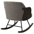 Pemberly Row Boucle Upholstered Mid Back Rocking Chair in Taupe