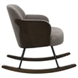 Pemberly Row Boucle Upholstered Mid Back Rocking Chair in Taupe