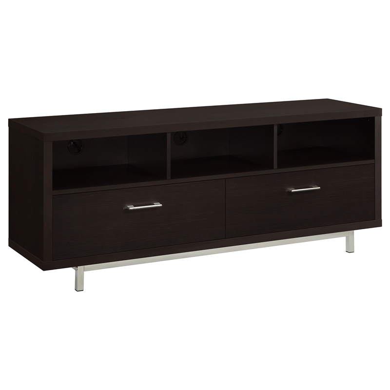 Pemberly Row 2-drawer Engineered Wood 60-inch TV Stand in Cappuccino