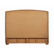 Pemberly Row Woven Banana Leaf Eastern King Headboard in Amber