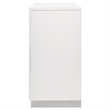Pemberly Row 6-Drawer Bedroom Storage Dresser in White High Gloss