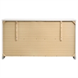 Pemberly Row 6-Drawer Bedroom Storage Dresser in White High Gloss