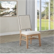 Pemberly Row Set of 2 Upholstered Dining Side Chairs in Beige