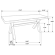 Pemberly Row 47-Inch Solid Wood Dining Bench in Knotty Nutmeg