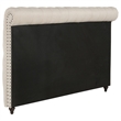 Pemberly Row 57-inch Tufted Upholstered Queen Headboard in Beige
