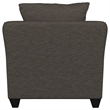Pemberly Row Upholstered Flared Arm Accent Chair in Charcoal Grey