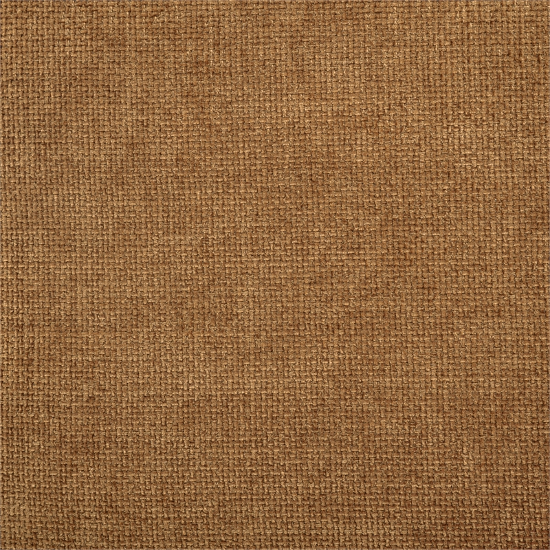 Pemberly Row Upholstered Fabric Track Arm Accent Chair in Amber