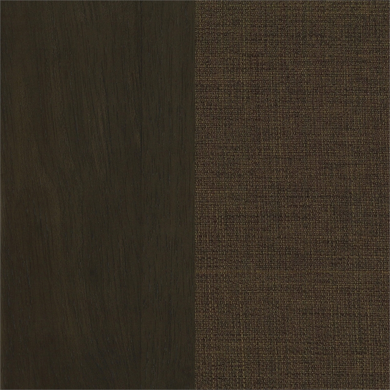 Pemberly Row Upholstered Wood Dining Chair Set of 2 in Chocolate