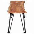 Pemberly Row Wood Dining Bench with Hairpin Legs in Natural Acacia