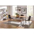 Pemberly Row Wood Dining Bench with Hairpin Legs in Natural Acacia