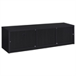 Pemberly Row 70-inch 2-door TV Stand Media Console with Drawer in Black