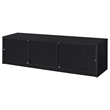 Pemberly Row 70-inch 2-door TV Stand Media Console with Drawer in Black