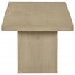 Pemberly Row 2-Piece Wood Coffee and End Table Set in Natural Oak