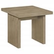 Pemberly Row 2-Piece Wood Coffee and End Table Set in Natural Oak