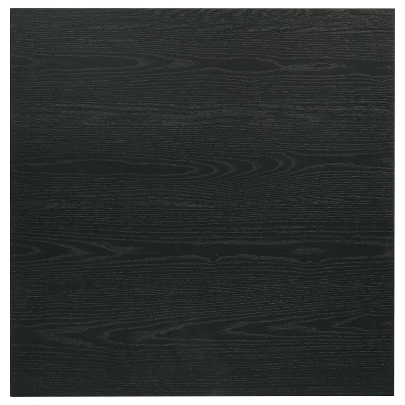 Pemberly Row 2-Piece Transitional Wood Coffee and End Table Set in Black