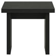 Pemberly Row 2-Piece Transitional Wood Coffee and End Table Set in Black