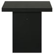 Pemberly Row 2-Piece Transitional Wood Coffee and End Table Set in Black