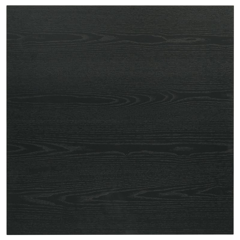 Pemberly Row 2-Piece Transitional Wood Coffee and End Table Set in Black