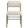 Pemberly Row 7-Piece Wood Spindle Chair Dining Set in Cream/Natural Oak