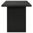 Pemberly Row 7-Piece Wood and Faux Leather Counter Dining Set in Black