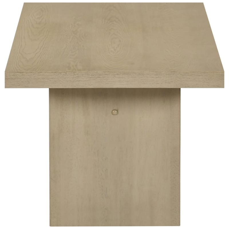 Pemberly Row 3-Piece Wood Coffee and End Table Set in Natural Oak