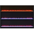 Pemberly Row TV Stand Fireplace with Bluetooth Speaker in Gray High Gloss