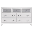 Pemberly Row 7-drawer Bedroom Dresser with Crystal Hardware in White