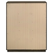 Pemberly Row 5-Drawer Transitional Wood Chest of Drawers in Dark Oak
