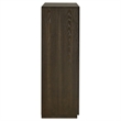 Pemberly Row 5-Drawer Transitional Wood Chest of Drawers in Dark Oak