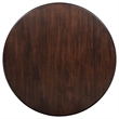 Pemberly Row 5-Piece Round Wood Dining Table Set in Dark Brown/Light Tan