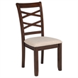 Pemberly Row 5-Piece Round Wood Dining Table Set in Dark Brown/Light Tan