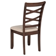 Pemberly Row 5-Piece Round Wood Dining Table Set in Dark Brown/Light Tan
