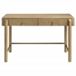 Pemberly Row 2-Piece Makeup Vanity Table and Mirror Set in Sand Wash