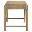 Pemberly Row 2-Piece Makeup Vanity Table and Mirror Set in Sand Wash